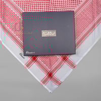 شماغ البسام احمر كلاسيك الجديد C7