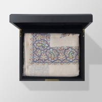 شال كشميري بشمينه ملكي من ڤالور