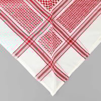 شماغ التاج الذهبي احمر بيج