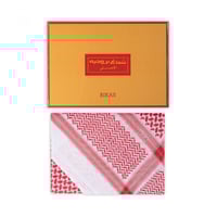 شماغ بروجيه رجالي احمر لون خاص بيكاس