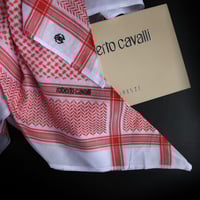 شماغ روبرتو كافالي الإيطالي أحمر~