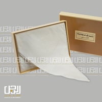 شماغ بروجيه بيج فاتح مميز!