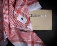 شماغ روبرتو كافالي الإيطالي أحمر~