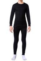 بيجامة الأصيل شتوي فرو رجالي أسود