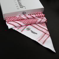 شماغ تيسوتي احمر سيلفر STSR9