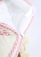 مدس مواليد لحديثي الولادة مع سحاب جانبي-لون سماوي