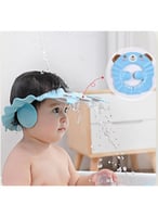 غطاء رأس لحماية وجه الطفل أثناء الاستحمام ومزود بو...