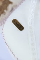 سرير اطفال مبطن محمول-ابيض