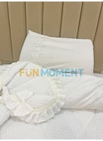 طقم مفرش نفاس مع سرير البيبي سلة موسى شامل القاعده...