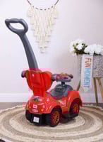 سيارة للركوب 3 في 1 مع مسند وواقي آمن متين ومريح