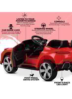 سيارة ركوب كهربائية فاخرة بمقعدين وتأثيرات صوتية