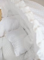 مهد مواليد سلة موسى لون سكري للاطفال مع ناموسية