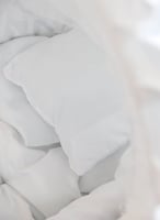 مهد مواليد (سلة موسى) ابيض + قاعدة خشبي