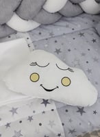 مفرش سرير أطفال مع حواجز مكون من 7 قطع