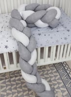 مفرش سرير أطفال مع حواجز مكون من 7 قطع