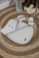 مدس مواليد بشت حديثي الولادة -تصميم بشت بيج وفضي