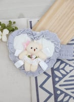 بطانية ومدس مواليد مع شريط مربوط