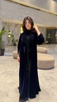 عبايه مخمل مطرز هندي
