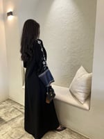 عباية غرام تطريز اكمام مع تفته كحلي