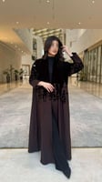 عبايه تخريم مخمل الوان متعدده
