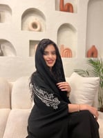 عباية قصة قطرية قماش سيراميك شك اكمام 003