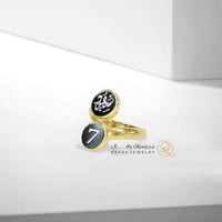 خواتم رجالي - حجرين فضه عيار 925 للنساء و الرجال -...