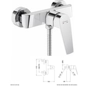 خلاط شطاف 69110 34 45 66 KLOE اسباني GENEBRE كروم