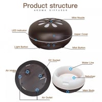 الفواحة الذكية روز 7 في 1 - خشبي غامق