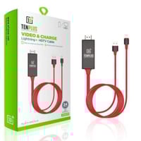 وصلة تن بلس ايفون الى HD التلفزيون