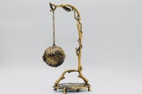 مبخرة نحاسية فاخرة ذهبي