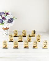 توزيعات تخرج أكريلك - تصميم فتاتين - عدد 12 حبه