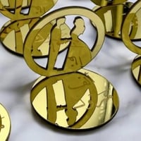 توزيعات زواج ذهبية – عروس وعريس بدون تعبئة (عدد 12...