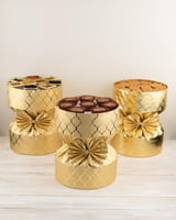 طقم 3 صواني تقديم ضيافة من الجلد