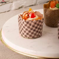 ستاند تقديم رخام 2 دور ذهبي