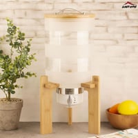 حافظة أرز بقاعدة خشب