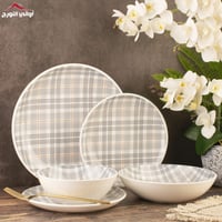 طقم سفرة 24 قطعة كاروهات