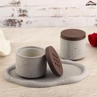 طقم مبخرة رمادي