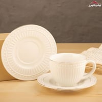 طقم اكواب قهوة أبيض