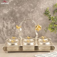 طقم صحون مكسرات لمى سداسي