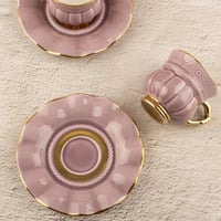 طقم فناجين قهوة الفخامة موف