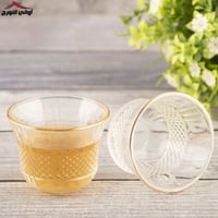 طقم بيالات وفناجين زجاج مثلج