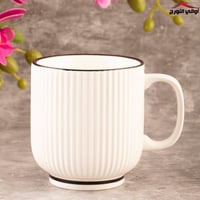 كوب أبيض لؤلؤي