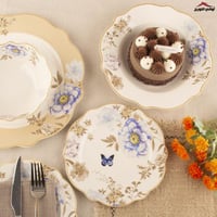 طقم عشاء زهرة الفراشات 24 قطعة