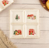 صحن مقسم رباعي فصل الشتاء