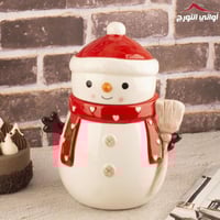 علبة سيراميك رجل الثلج