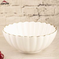 صحن تقديم عميق بساند مذهب