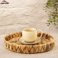 سلة خوص دائري