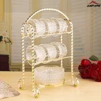 طقم اكواب بستاند رفيف