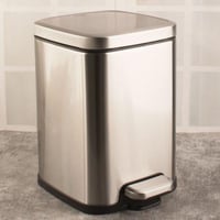 سلة مهملات ستيل مربع