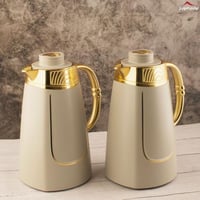 طقم ترامس رواف رمادي مطفي مذهب